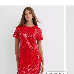 Red Sequin Dress